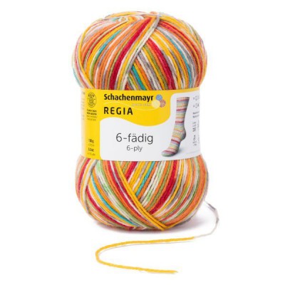 Regia 6 Ply Color 150gm										 - 01125 Square Circus