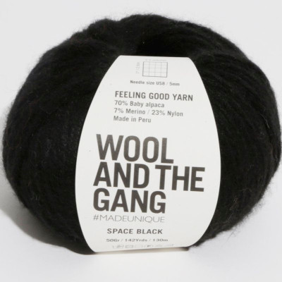 Wool and the Gang Feeling Good Yarn										 - Space Black