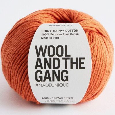 Wool and the Gang Shiny Happy Cotton										 - Bazaar Orange