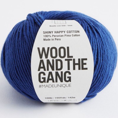 Wool and the Gang Shiny Happy Cotton										 - Cobalt Blue