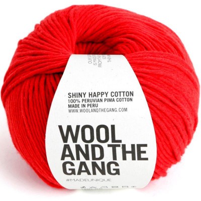 Wool and the Gang Shiny Happy Cotton										 - Lipstick Red