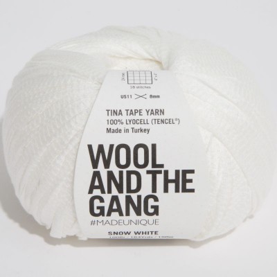 Wool and the Gang Tina Tape Yarn										 - Snow White