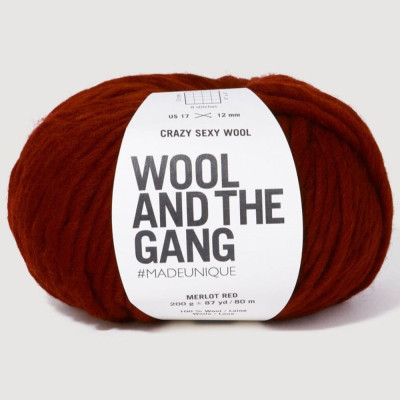 Wool and the Gang Crazy Sexy Wool										 - Merlot Red