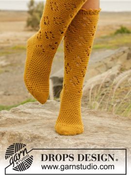 DROPS Walking on Sunshine Socken - Deutschsprachige Anleitung