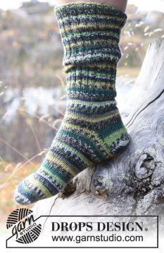 DROPS Woodlands Herrensocken - Deutschsprachige Anleitung