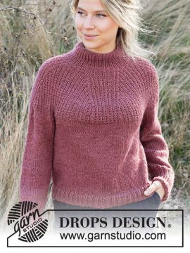 DROPS Abstract Rose Pullover - Deutschsprachige Anleitung