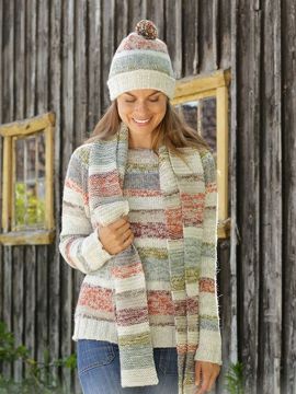 DROPS Fading Sunset Pullover Set - Deutschsprachige Anleitung