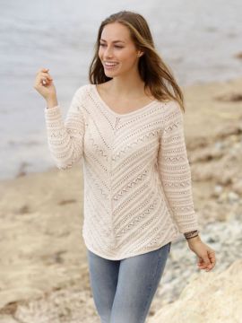 DROPS Chevron Delight Pullover - Deutschsprachige Anleitung