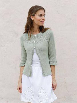 DROPS Summer Evening Strickjacke - Deutschsprachige Anleitung