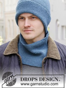 DROPS Blue Winter Beanie und Halswärmer - Deutschsprachige Anleitung