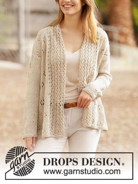 DROPS Free Flow Strickjacke - Deutschsprachige Anleitung