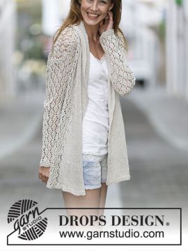 DROPS Lace Affair Strickjacke - Deutschsprachige Anleitung