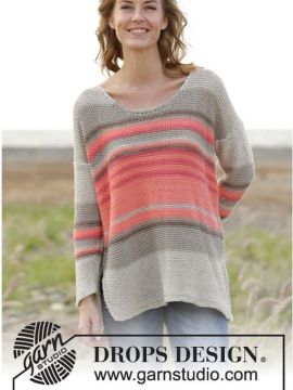 DROPS Laid Back Afternoon Pullover - Deutschsprachige Anleitung