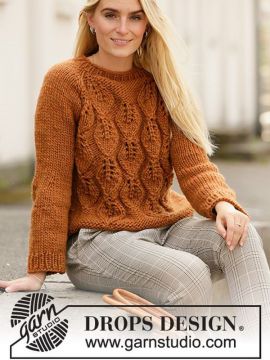 DROPS Leaf Play Pullover - Deutschsprachige Anleitung