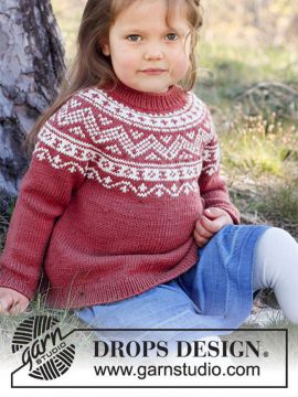 DROPS Lillesand Pullover für Kinder - Deutschsprachige Anleitung