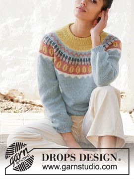 DROPS Retro Beauty Pullover - Deutschsprachige Anleitung