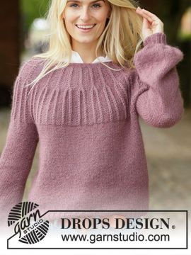 DROPS Sleeping Roses Pullover - Deutschsprachige Anleitung