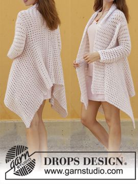 DROPS Sweet Blossom Strickjacke - Deutschsprachige Anleitung