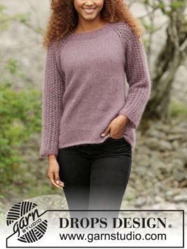 DROPS Touch of Heather Pullover - Deutschsprachige Anleitung