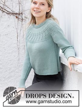 DROPS Wild Mint Pullover - Deutschsprachige Anleitung