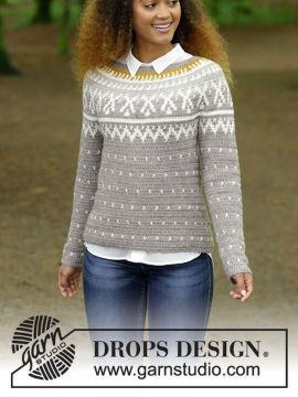 DROPS Winter Sunshine Häkeln Pullover - Deutschsprachige Anleitung