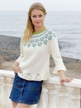 DROPS Myosotis Pullover - Deutschsprachige Anleitung