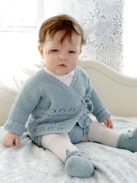 DROPS Odeta Babystrickjacke - Deutschsprachige Anleitung