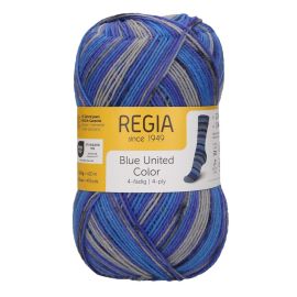 Regia 4 Ply Color 100g Blue United