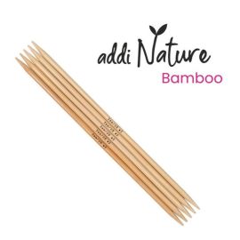 addi Nature Bambus-Strumfstricknadeln in 15 cm Länge