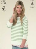 King Cole 3951 Ladies Sweater & Cardigan