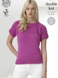 King Cole 4344 Ladies Tops in King Cole DK