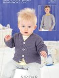 Sirdar 4520 Children's Cardigan and Sweater with Diamond Motif