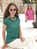 Sirdar 7079 Lacy T-Shirt Tops