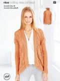 Rico KIC 438 Slouchy Lace & Rib Cardigans