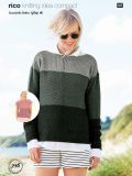 Rico KIC 716 Moss Stitch Colour Block Jumper & Top