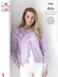 King Cole 5403 Easy Lace Cardigan & Vest Top