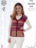 King Cole 4764 Crochet Waistcoat and Accessories