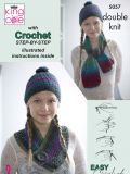 King Cole 5057 Crochet Scarf, Hat and Cowl Set