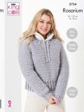 King Cole 5754 Ladies Sweaters in Rosarium Mega Chunky