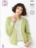 King Cole 5847 Ladies Cardigan and Top