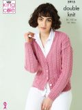 King Cole 5915 Cable Rib Jumper and Cardigan