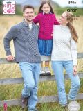 King Cole 5956 Three Raglan Aran Jumpers