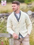 King Cole 5960 Aran Raglan Cardigans