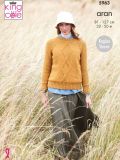 King Cole 5963 Aran Raglan Jumpers