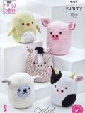 King Cole 9177 Crochet Farm Animal Toys