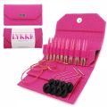 LYKKE Interchangeable Circular Knitting Needle Set 3.5in Tips Birchwood Blush Basketweave