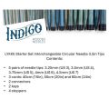 LYKKE Starter Set Interchangeable Circular Needle 3.5in Tips Indigo Blue