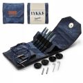 LYKKE Starter Set Interchangeable Circular Needle 3.5in Tips Indigo Blue