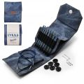 LYKKE Starter Set Interchangeable Circular Needle 5in Tips Indigo Blue