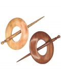 LYKKE Wooden Shawl Pins Oval